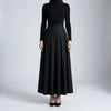 High-Waist Pleated Midi Skirt