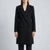 Double-Breasted Longline Winter Coat for Women