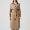 Double-Breasted Mid-Length Trench Coat