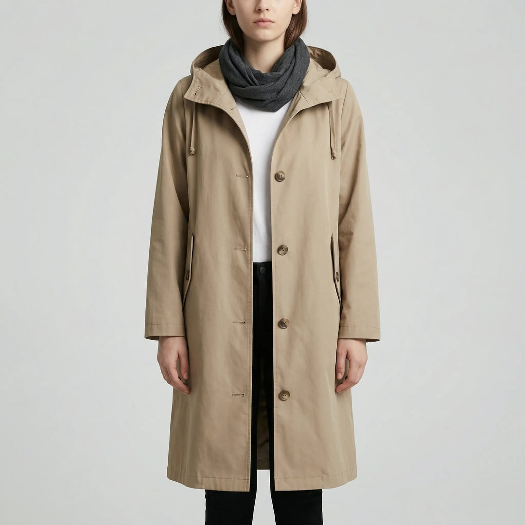 Clouddrape - Oversized Hooded Women's Raincoat