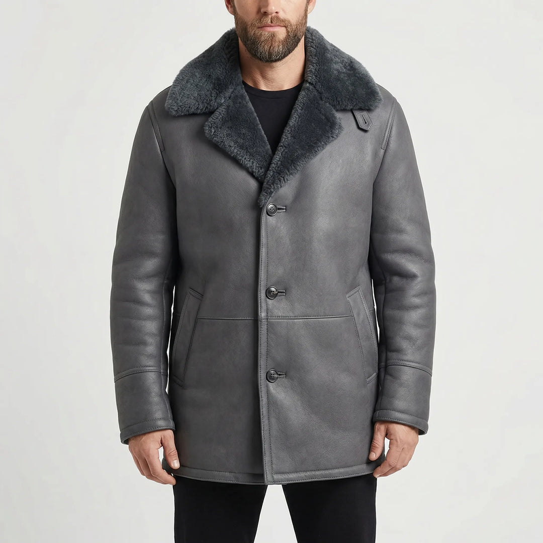 Coldrex - Padded Men's Winter Coat With Wide Collar