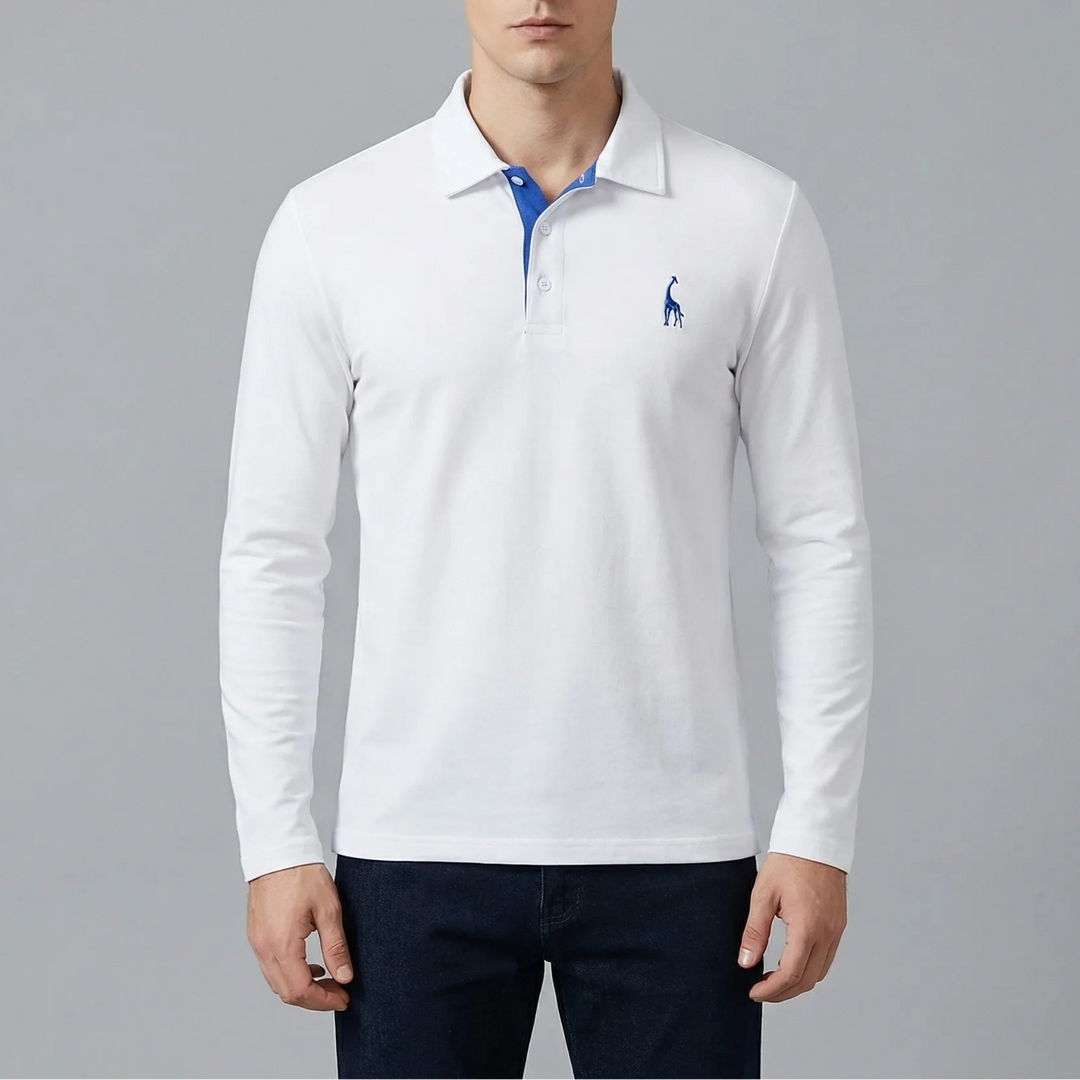 Collven - Long Sleeve Classic Collar Polo