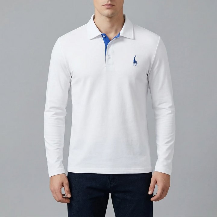 Collven - Long Sleeve Classic Collar Polo
