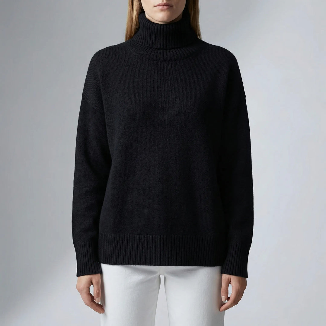 Colvene - Turtleneck Knit Sweater For Women
