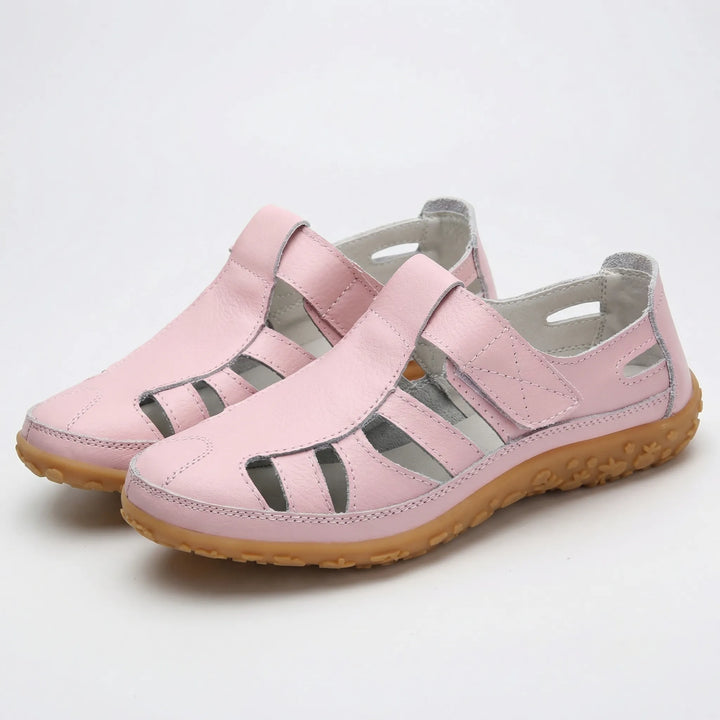 Comfavra - Closed-Toe Adjustable Strap Sandal