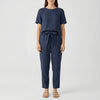 Coordinated Short-Sleeve Top And Pants Set
