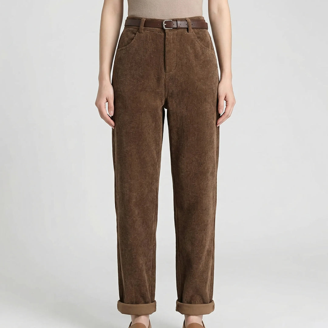 Cordova - High-Waist Wide-Leg Corduroy Trousers