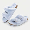 Open Toe Fur Slide Slipper for Women