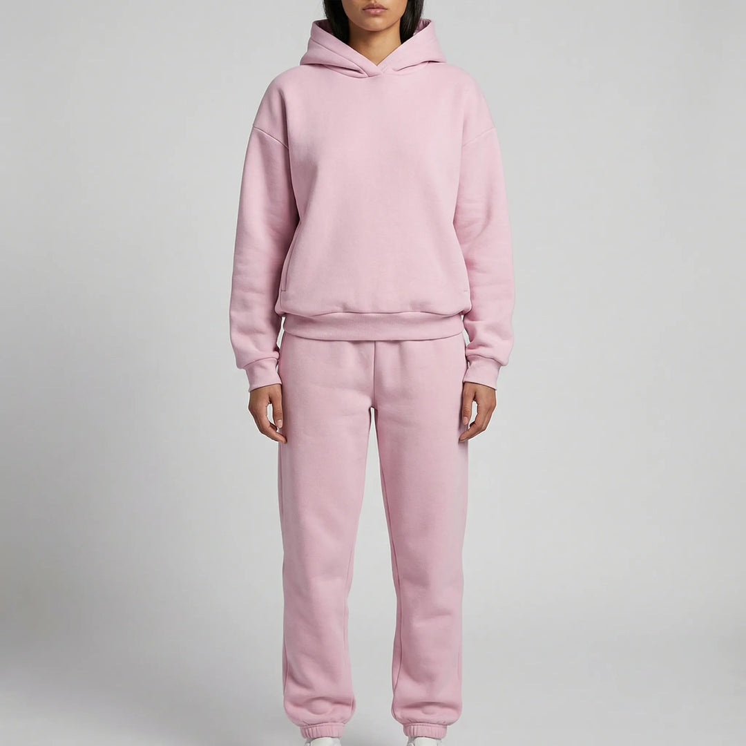 Cozlynx - Hooded Sweatshirt And Jogger Set