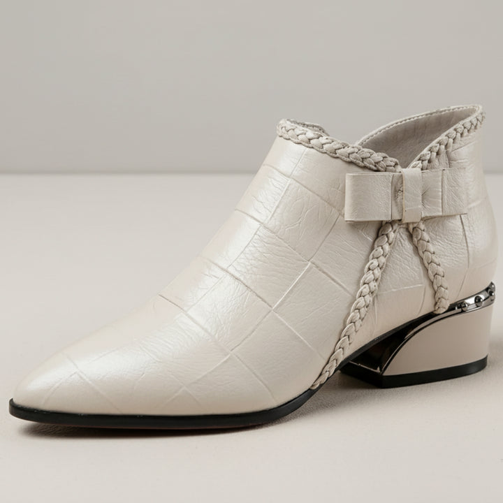 Crestona - Low Block Heel Ankle Boot