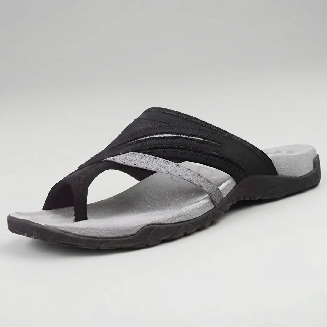 Crossella - Cross Strap Slip-On Sandal