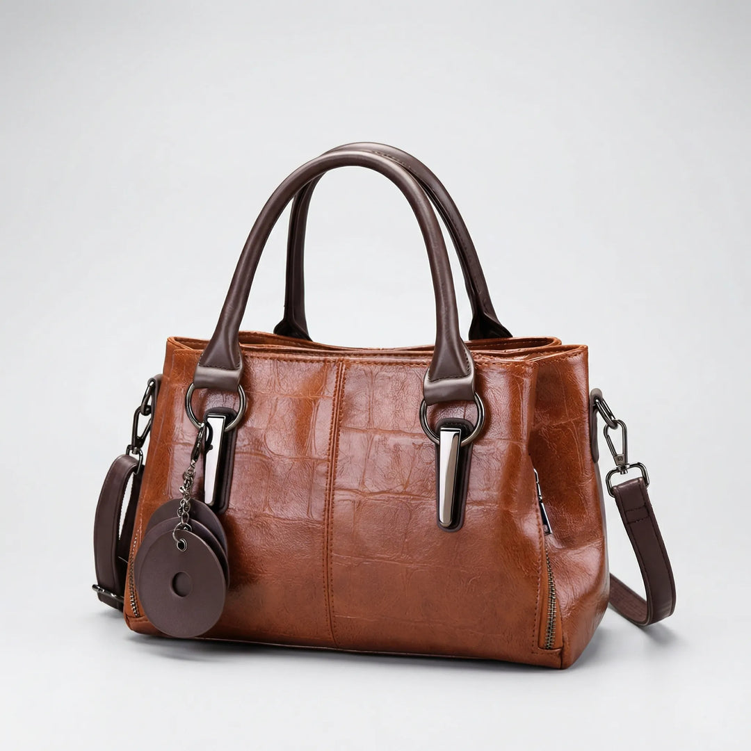 Crostova - Structured Boston-Style Top Handle Bag