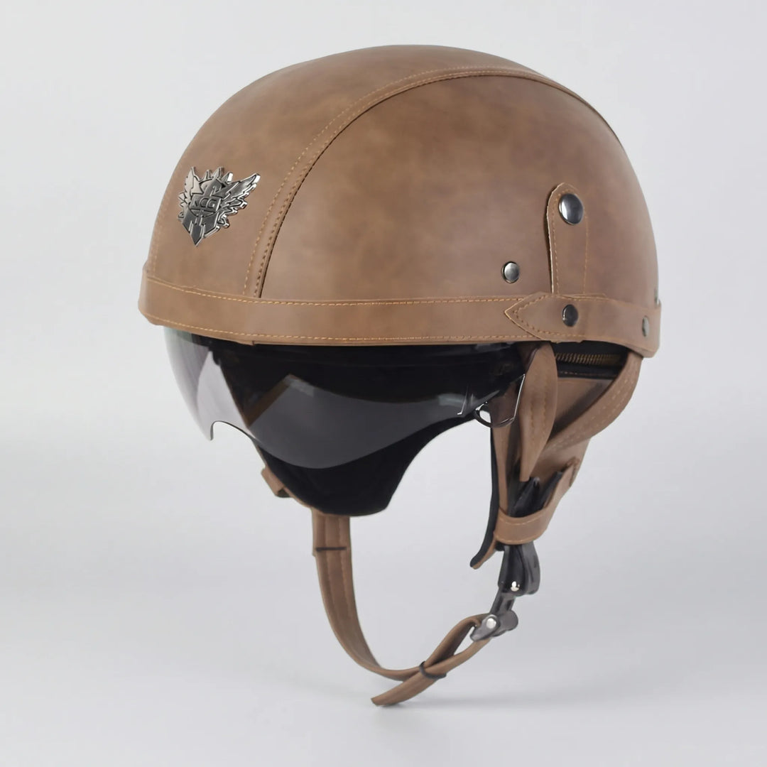Cruisvik - DOT-Certified Vintage Half Helmet