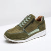 Crystal-Embellished Platform Sneaker for Women