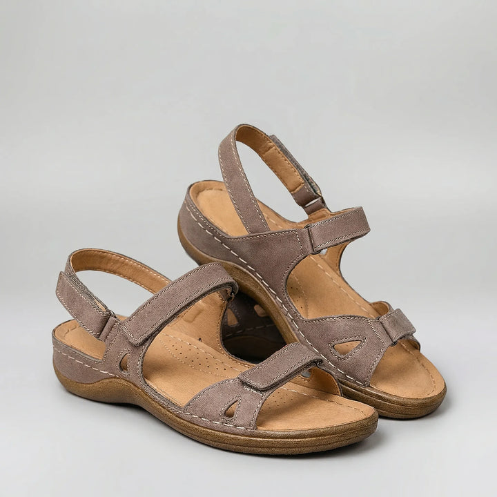 Cushvera - Open Toe Low Platform Sandal