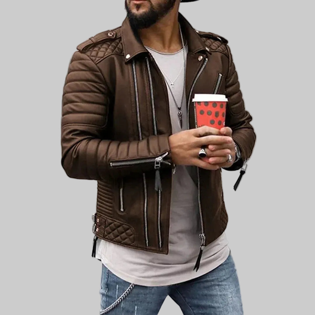Timeless and Robust Leather Jacket for Men