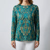 Printed Long-Sleeve Blouse for Women