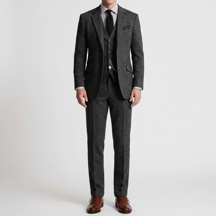 Dapsworth - Three-Piece Single-Breasted Formal Suit Set