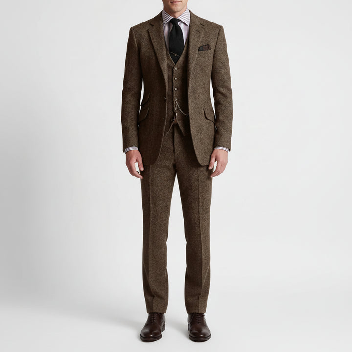 Dapsworth - Three-Piece Single-Breasted Formal Suit Set