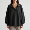Oversized Henley With Side Split Pullover for Women