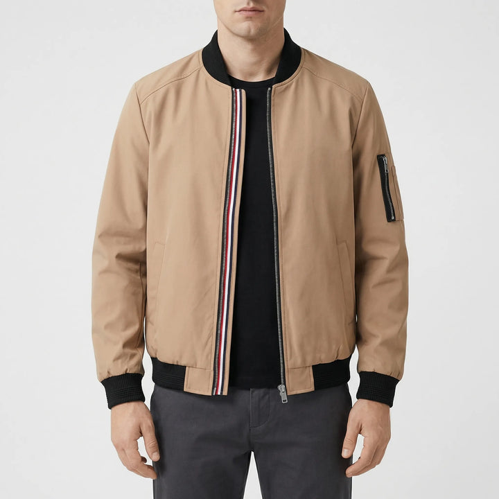 Draxon - Classic Zip-Up Bomber Jacket For Men