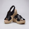 Open-Toe Crossover Wedge Sandals for Women