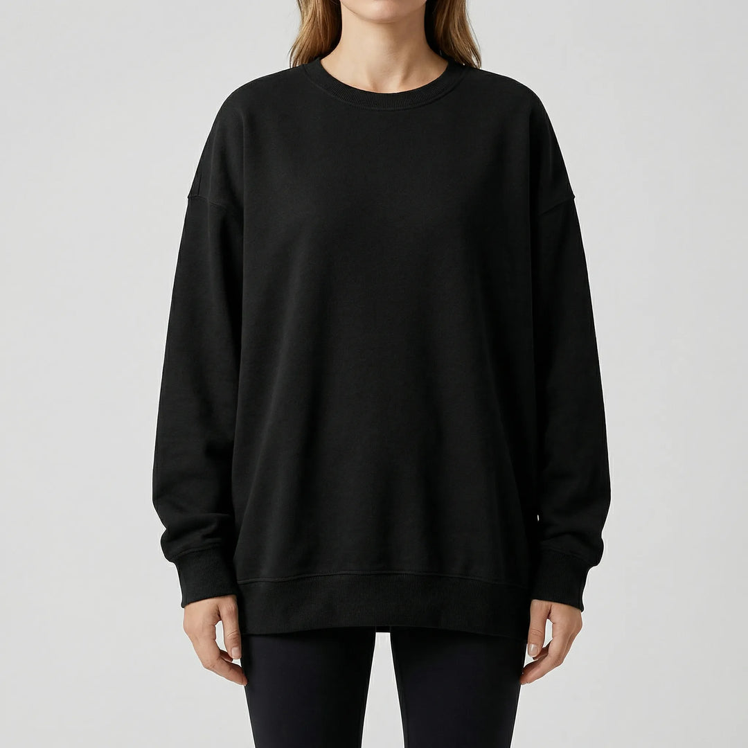 Drovex - Oversized Drop-Shoulder Crew Neck Sweater