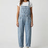 Relaxed Fit Denim Bib Overalls for Women