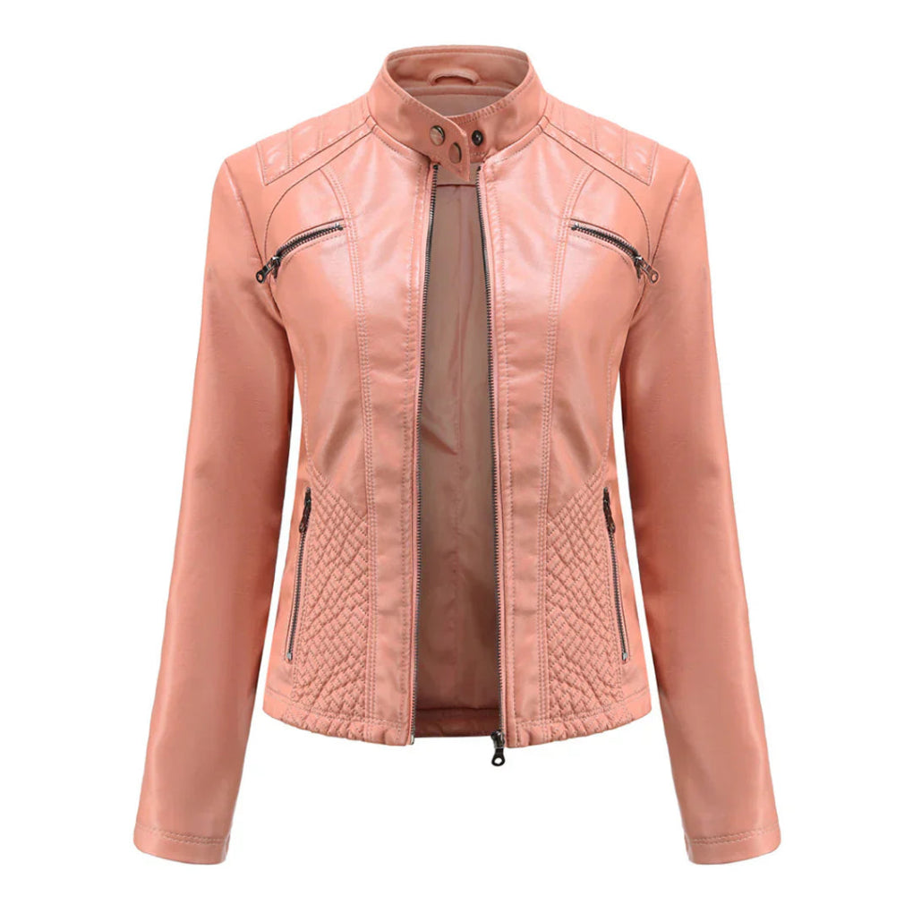 Classic Biker Design Coat for Women