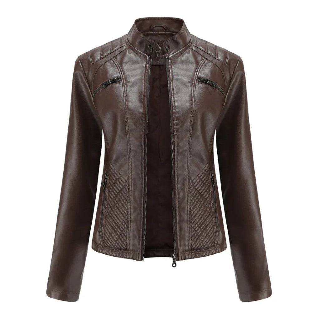 Classic Biker Design Coat for Women