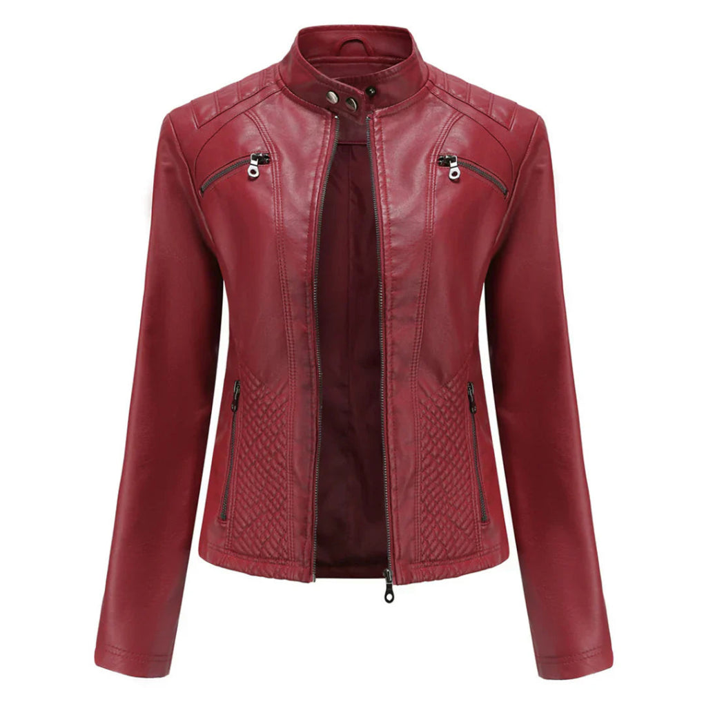 Classic Biker Design Coat for Women