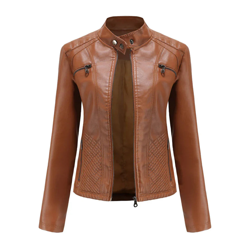 Classic Biker Design Coat for Women