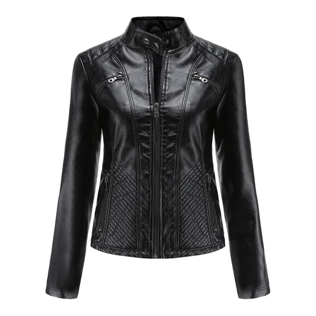 Classic Biker Design Coat for Women