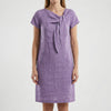 Short Sleeve Bow Detail Mini Dress