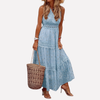 Long Printed Maxi Dress for Women