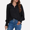 Chiffon Blouse with Lantern Sleeves for Women