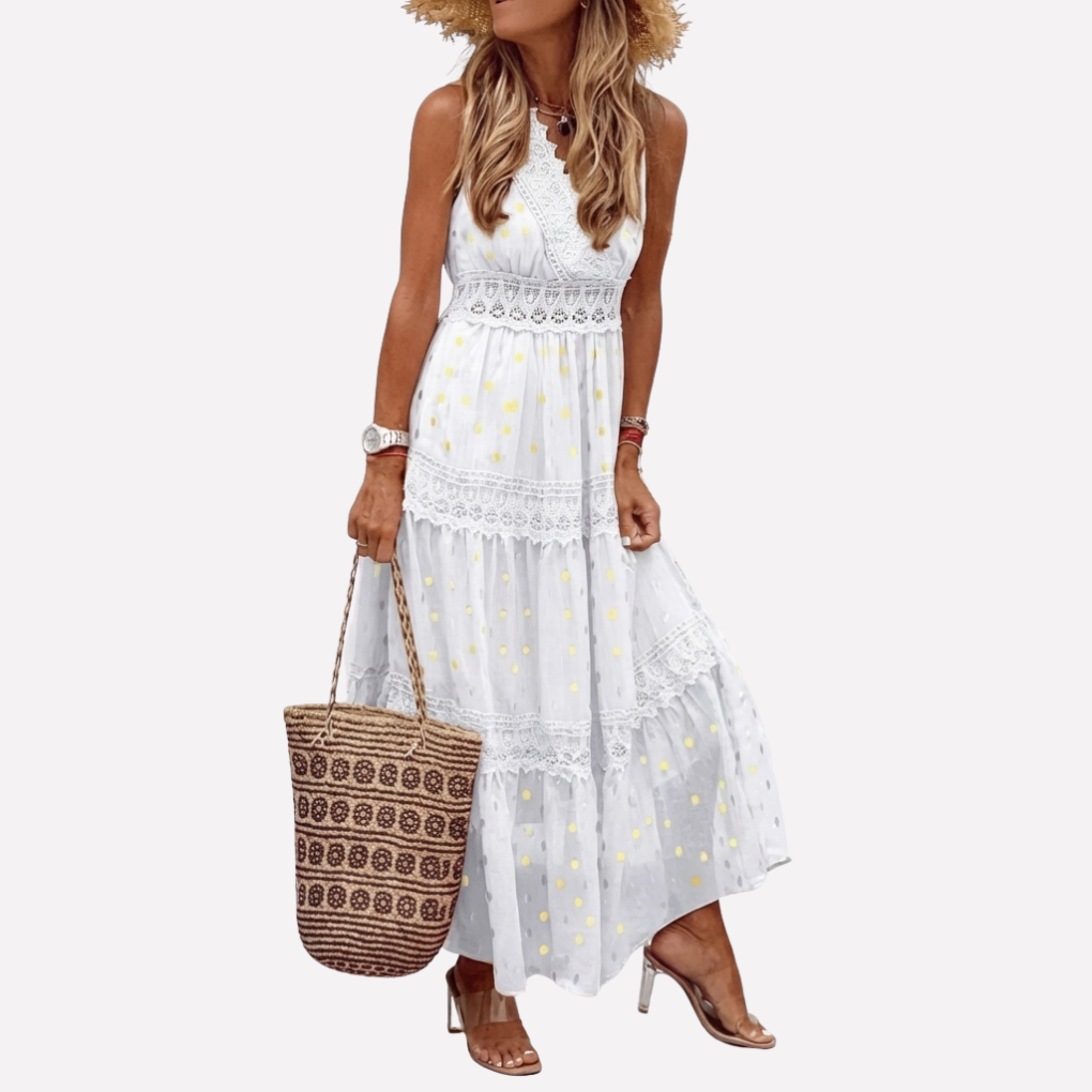 Long Printed Maxi Dress for Women