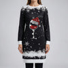 Long Sleeve Holiday Sweatshirt Dress
