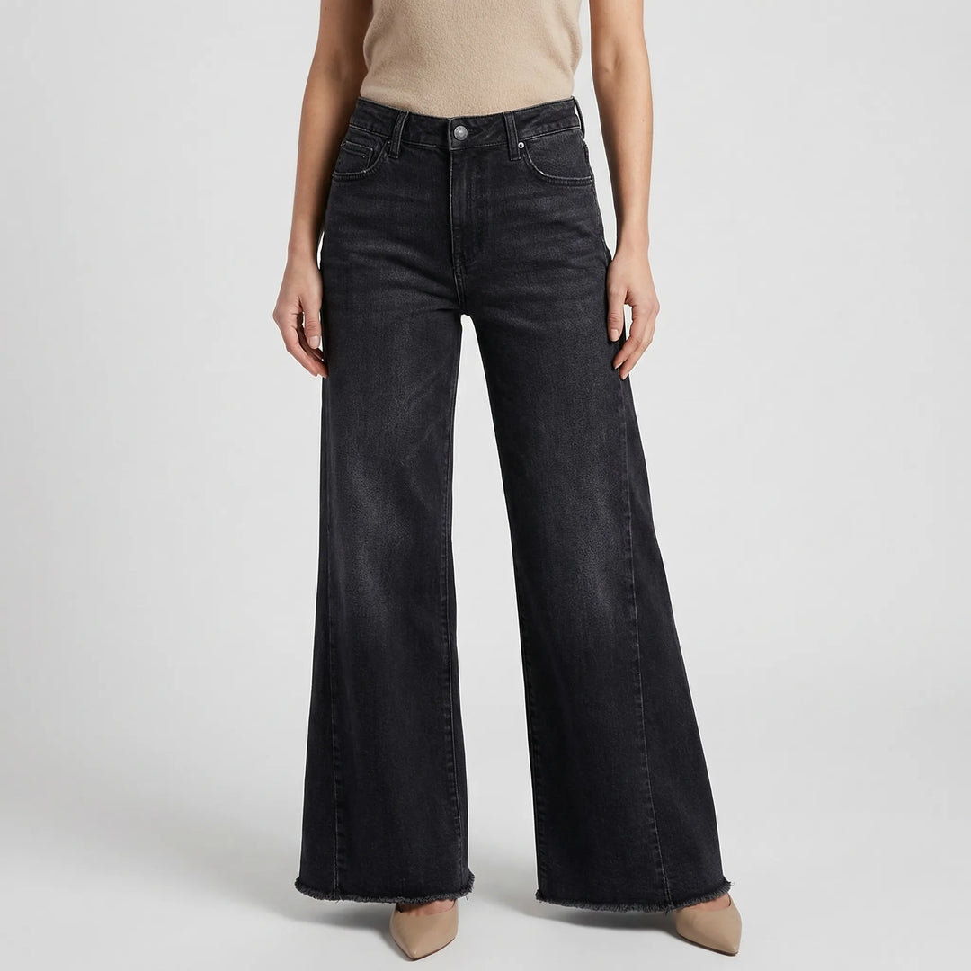 Flairova - Wide Leg Relaxed Straight Cut Jeans