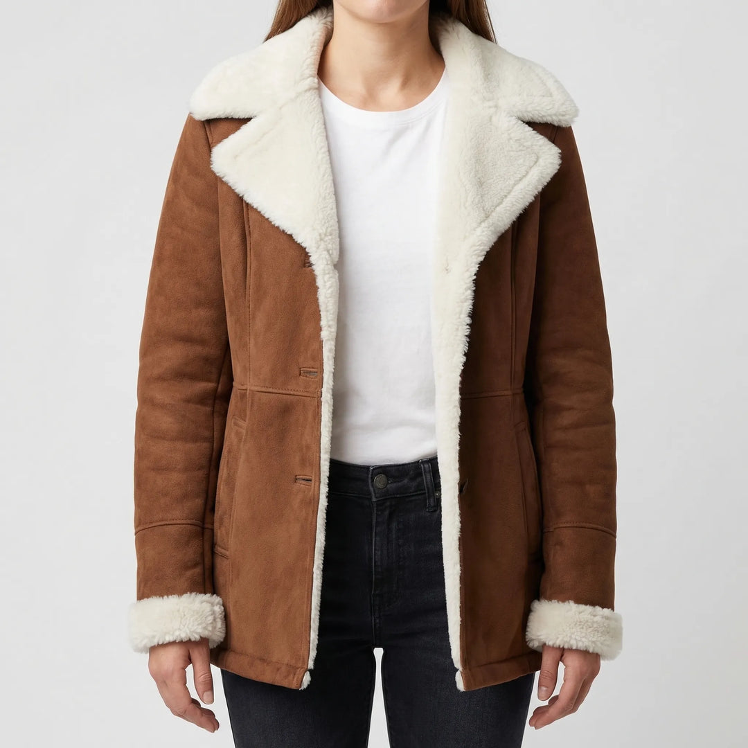Fleurova - Fleece-Lined Women's Winter Jacket