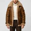 Trendy Lined Aviator Zip Jacket for Men
