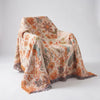 Rustic Floral Tassel Throw Blanket