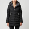 Quilted Hooded Mid-Length Winter Jacket for Women
