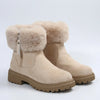 Faux Fur-Lined Ankle Boot