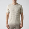 Short Sleeve Geometric Knit Top