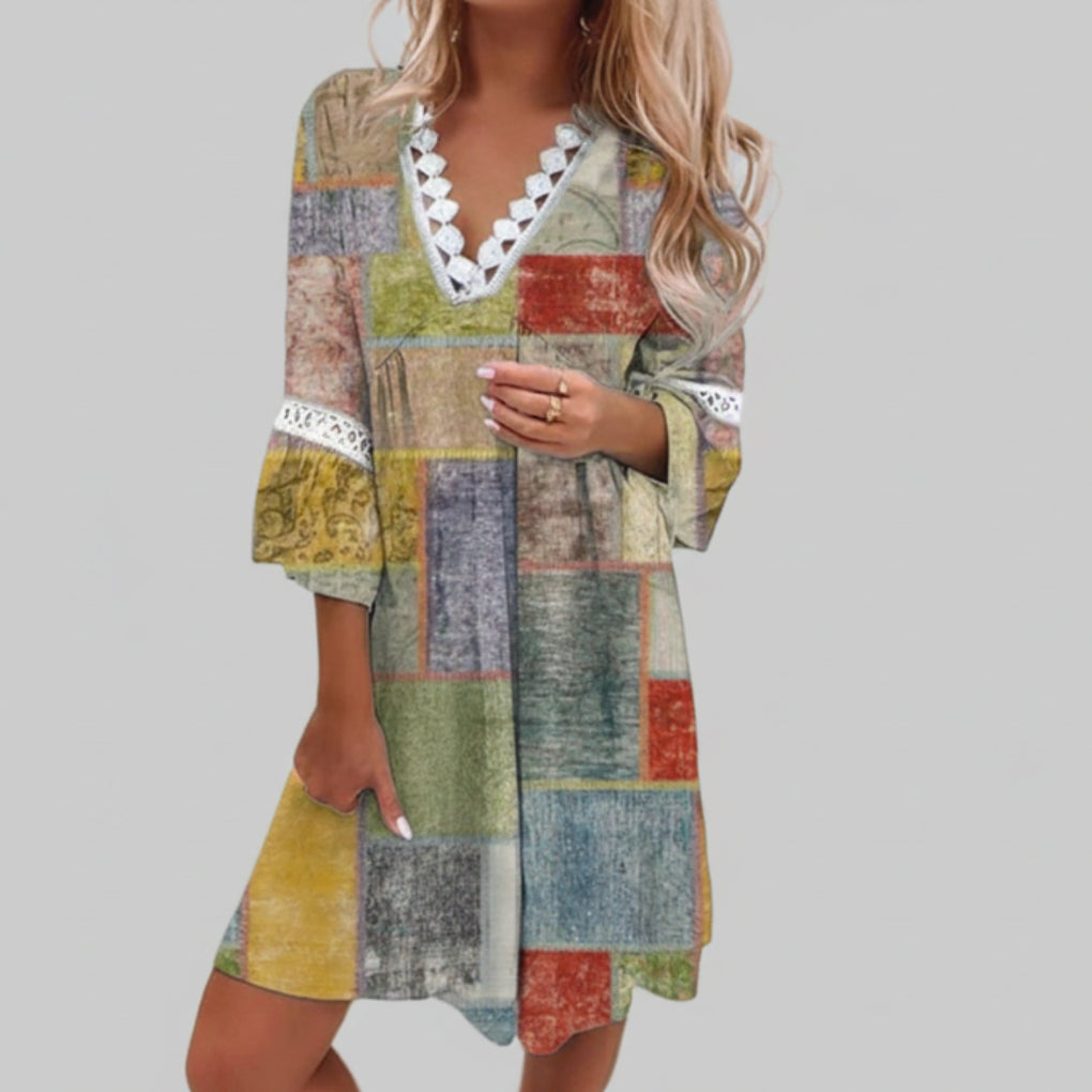 Stylish Printed Loose Dress