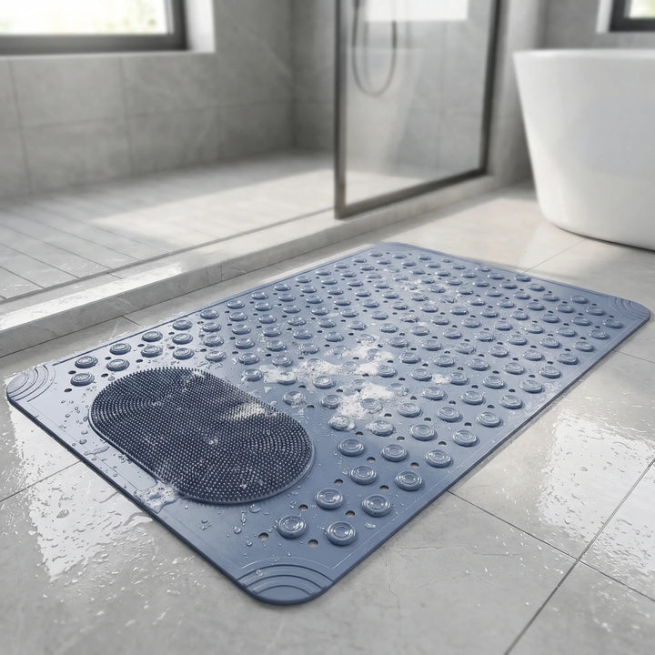 Grippex - Non-Slip Shower Mat With Foot Scrubber