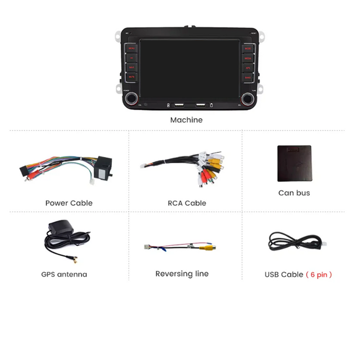 Volkswagen Polo Golf Caddy | CarPlay &amp; Android Auto | Plug &amp; Play