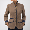 Elegant Ladies Jacket in Plain Color