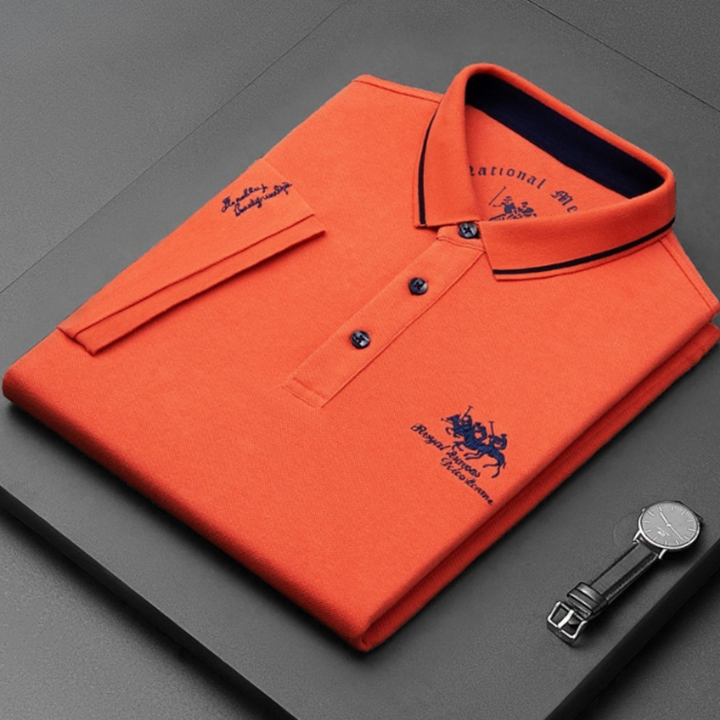 Casual Button Down Polo Shirt for Men